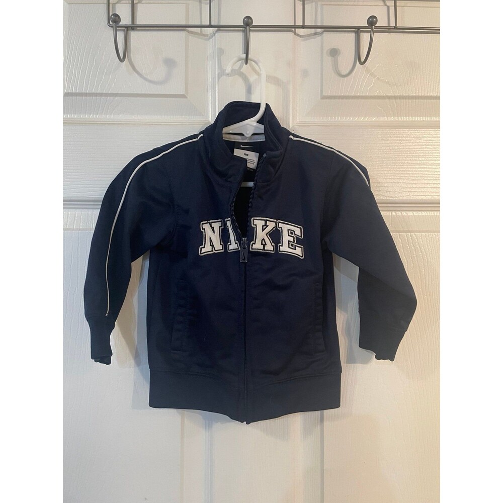 Nike Toddler Track Jacket Navy Blue Zip-Up 18M